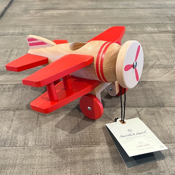 Hearth & Hand Toys Hearth Hand Wood Toy Propeller Airplane Poshmark